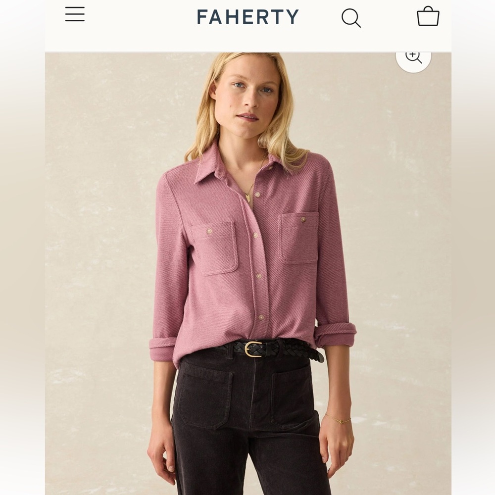 Faherty Pink Legend Shirt